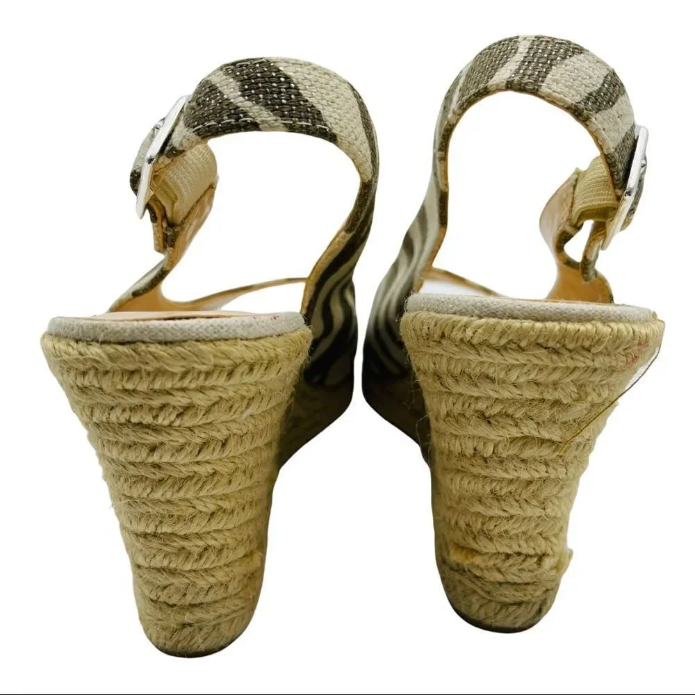 Chico’s Simone Zebra Espadrille Size 9